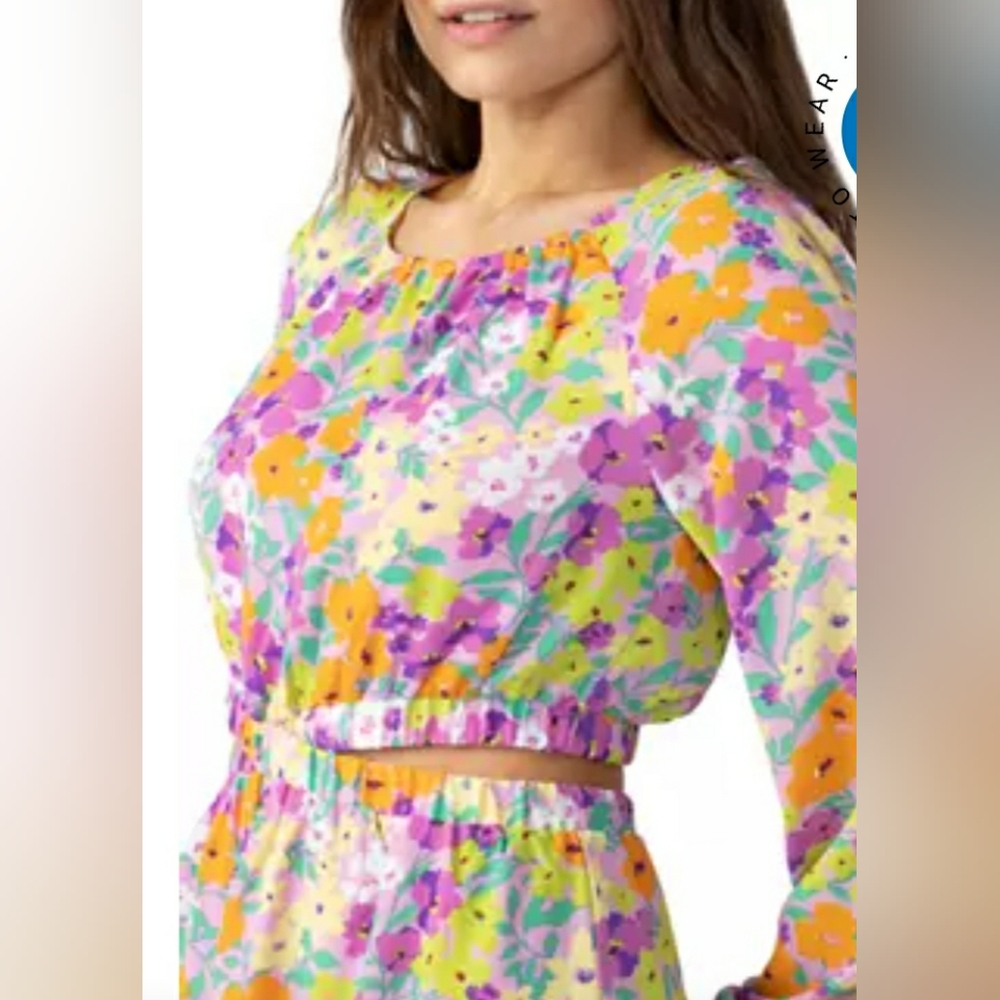 Sanctuary Women's Blouson Sleeve Floral Dress